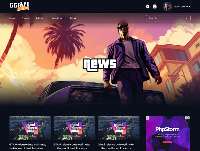 GTA VI Website screenshot 1