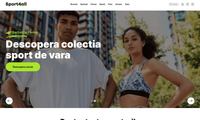 Ecommerce - Sport clothing fashion retail screenshot 1