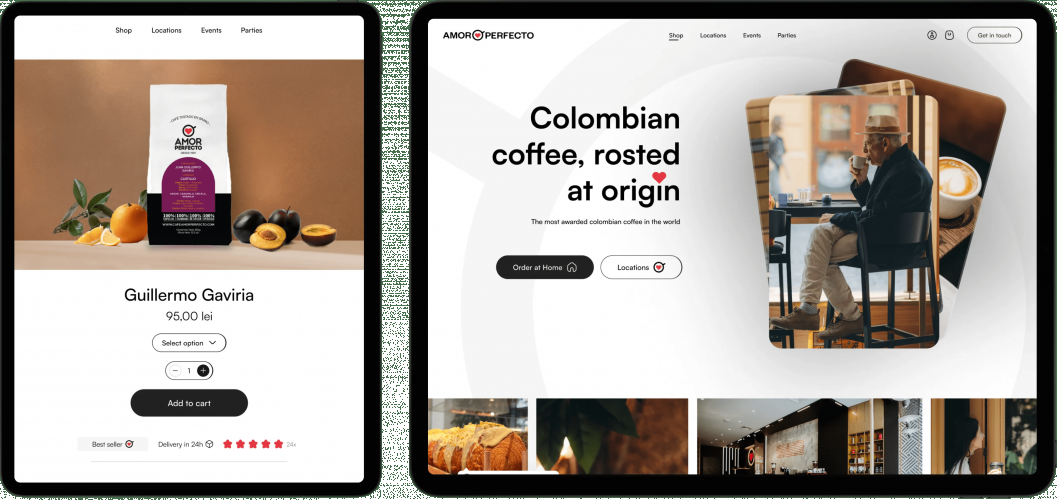 A brand new coffee experience: Amor Perfecto’s Brand and Website Design screenshot 4