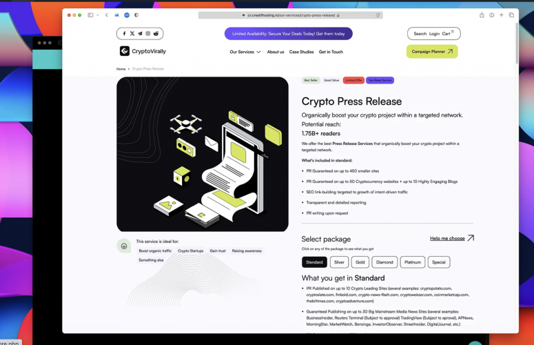 Crypto Virally - Rebranding & Web design by Creatif Agency screenshot 4