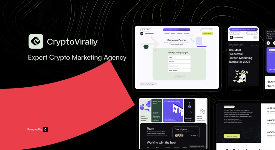 Crypto Virally - Rebranding & Web design by Creatif Agency screenshot 3
