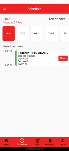 Mangal - An app for School management & Student interaction screenshot 1