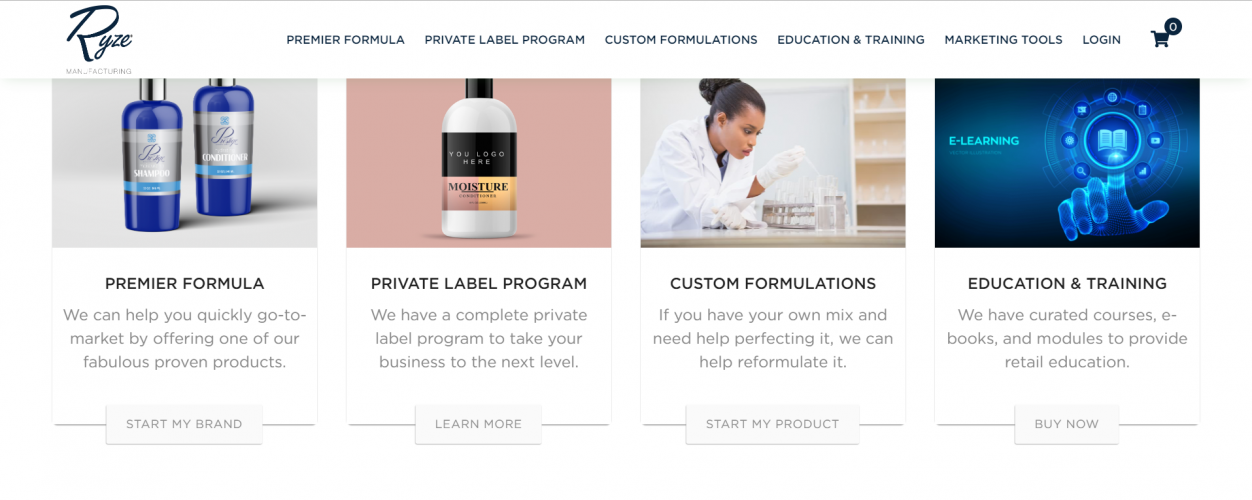 Ryze Products - UI/UX Designing & Development screenshot 1