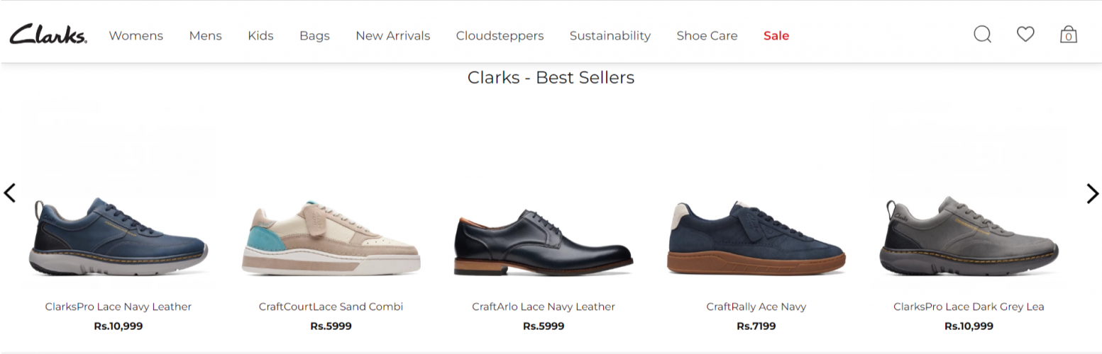 Clarks brand - Footwear & Clothing Industry screenshot 1