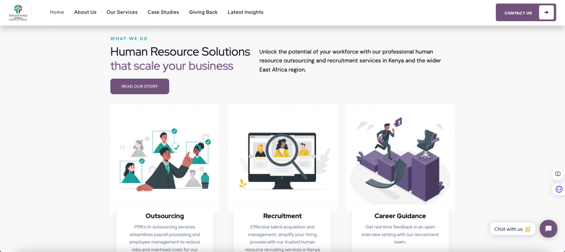Website development | Human Resources Industry screenshot 2