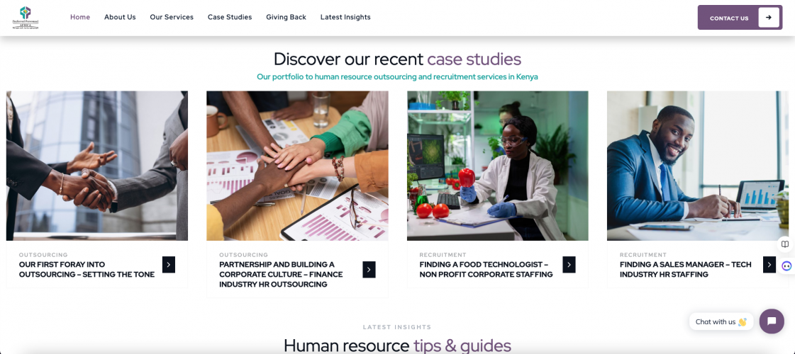 Website development | Human Resources Industry screenshot 5