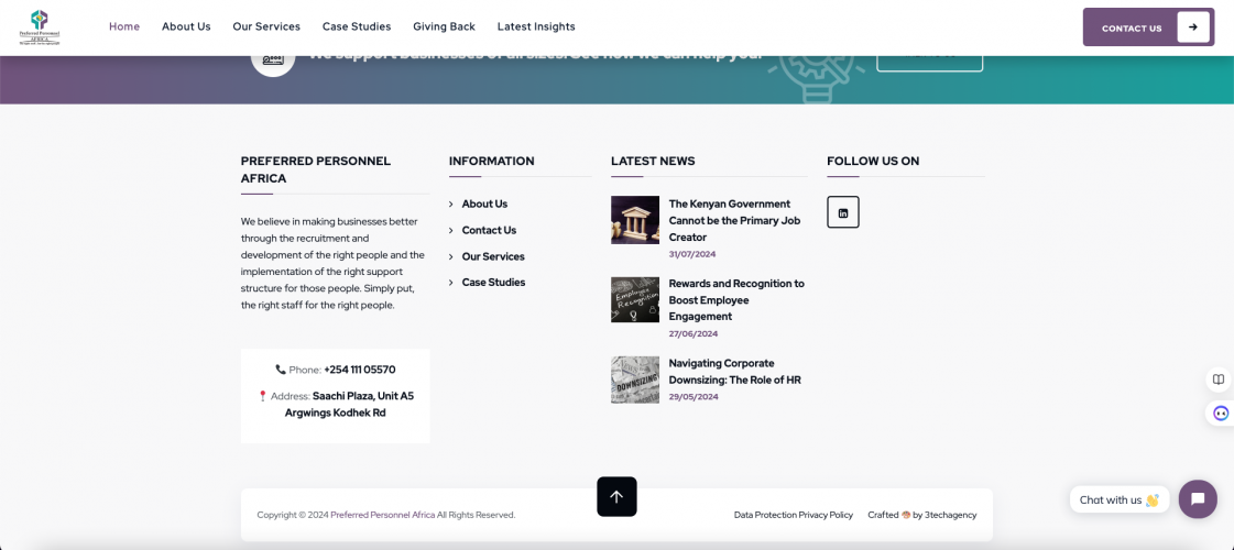 Website development | Human Resources Industry screenshot 1