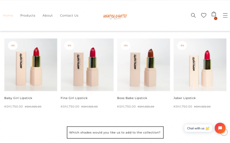Website development | Cosmetic & Beauty Industry screenshot 1