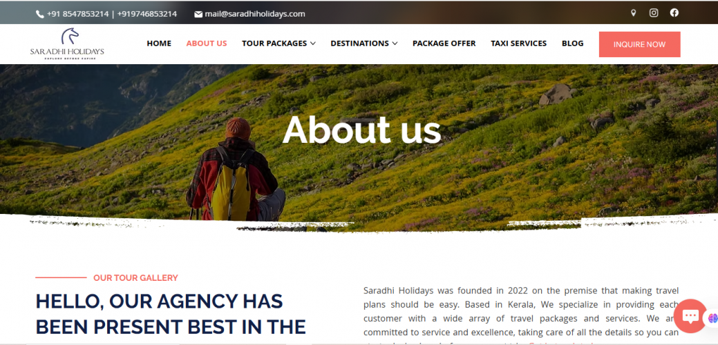 Saradhi Holidays screenshot 1