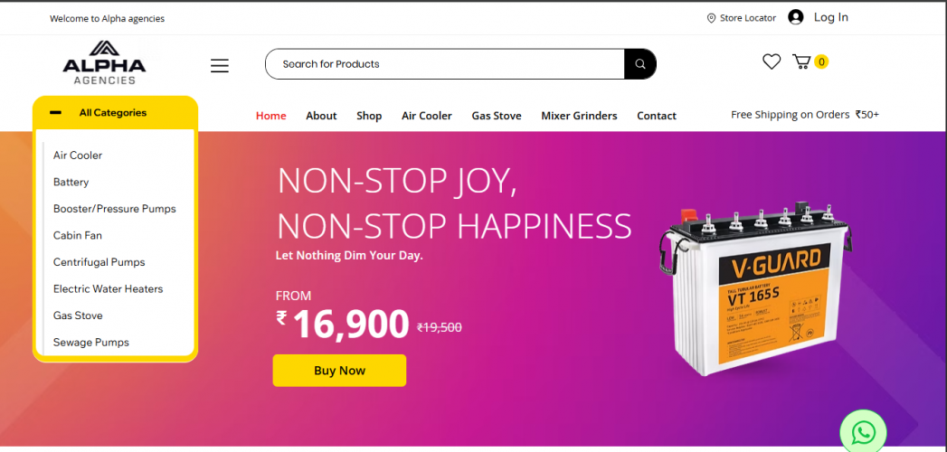 Alphaagencies screenshot 1