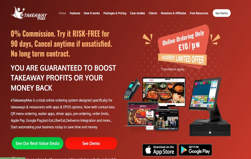 eTakeaway Max screenshot 1