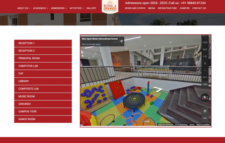 Revamping Birla Open Minds’ Digital Presence with an Intuitive Website screenshot 1