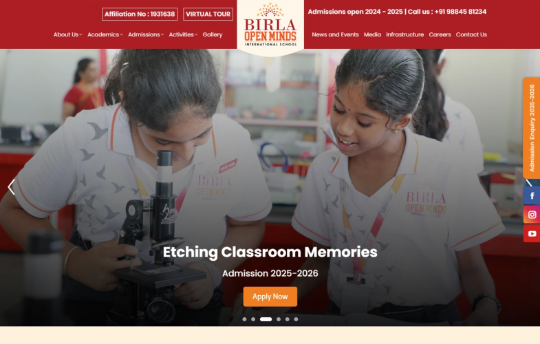Revamping Birla Open Minds’ Digital Presence with an Intuitive Website screenshot 2