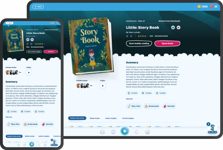  An interactive reading application that encourages screenshot 2