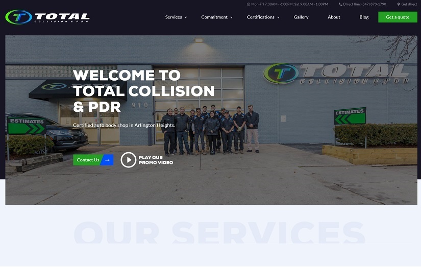 Website development | Auto bodyshop & repair screenshot 1