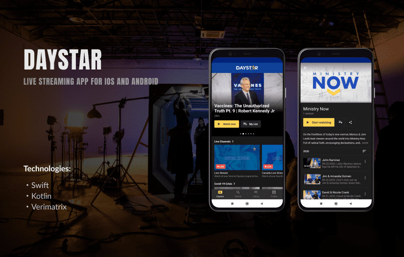 Live streaming app for iOS and Android screenshot 1