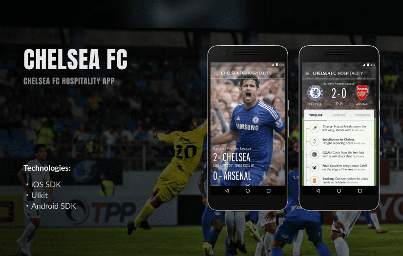 Chelsea FC Hospitality app screenshot 1