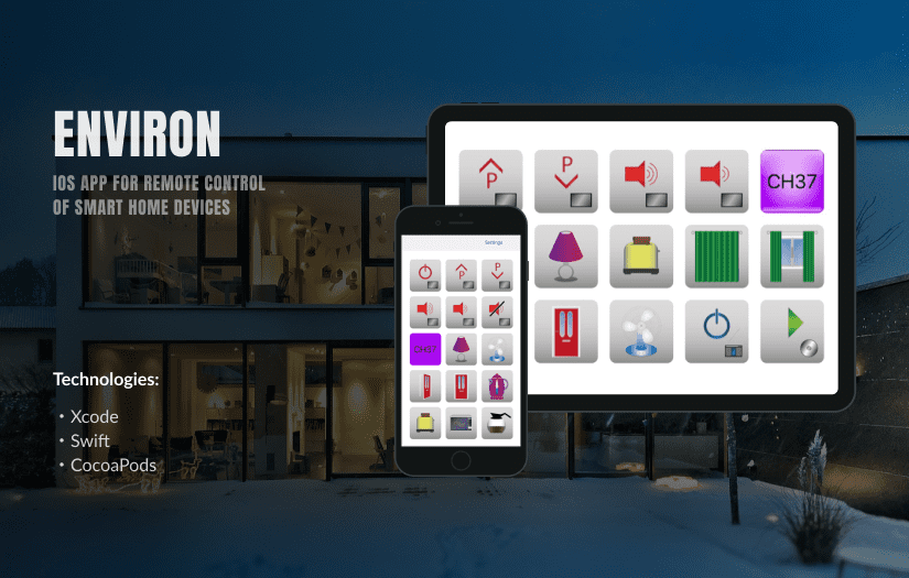 App for remote control of household appliances screenshot 1