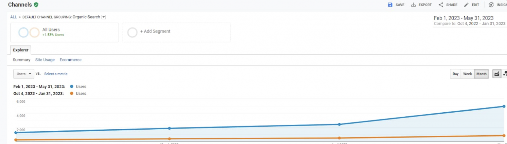 SEO for Private IT Schools: +458% Surge in Organic Traffic in 6 Months screenshot 1