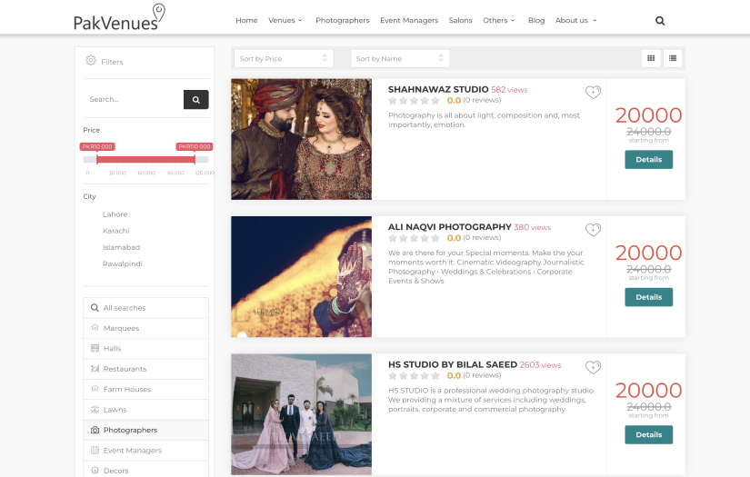 PakVenues screenshot 2