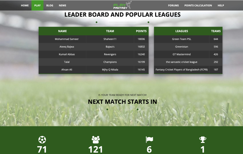 PSLFantasy screenshot 2