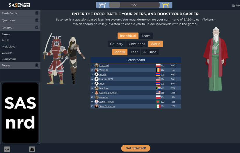 SASensei screenshot 2