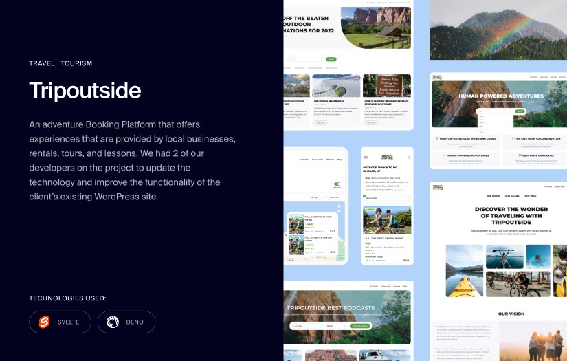 TripOutside - Discover and book Human Powered Outdoor Adventures screenshot 1