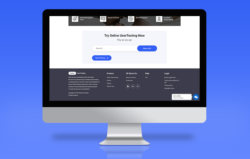Online User Testing screenshot 1