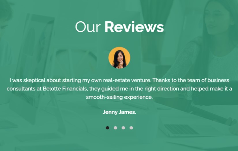 Belotte Financials screenshot 1