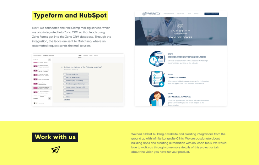 Infinity longevity clinic screenshot 2