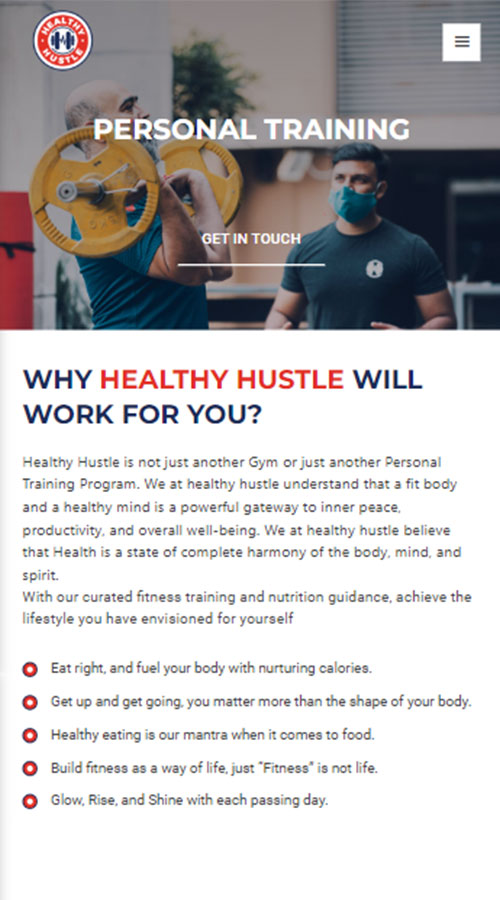 Mobile and Web Development for Fitness Training Center screenshot 2