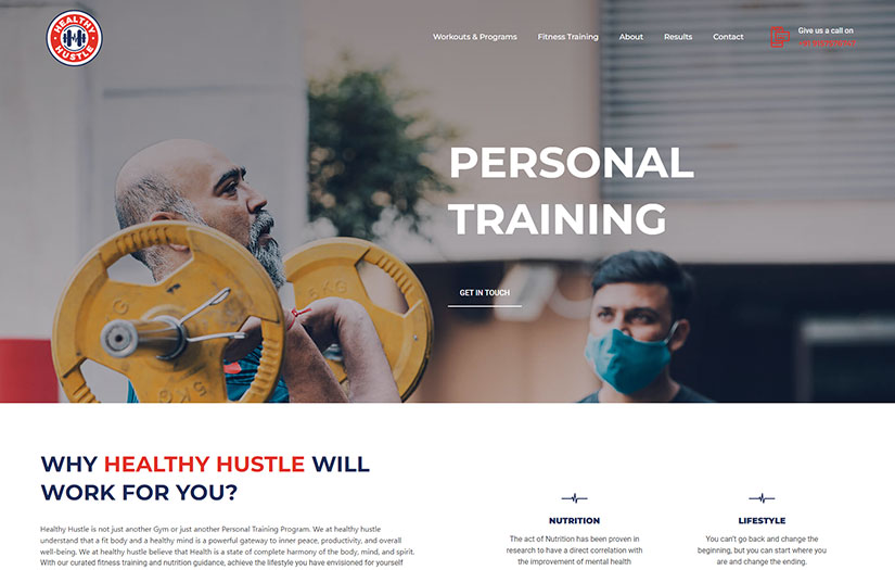Mobile and Web Development for Fitness Training Center screenshot 1