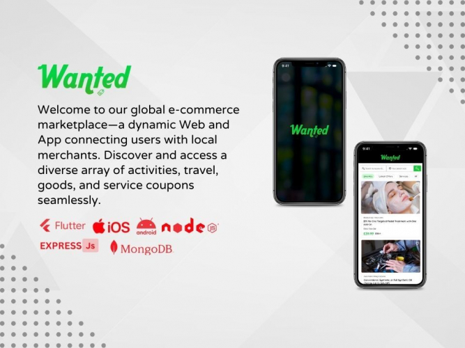 Wanted- An E-commerce Marketplace Web and Mobile Application screenshot 1
