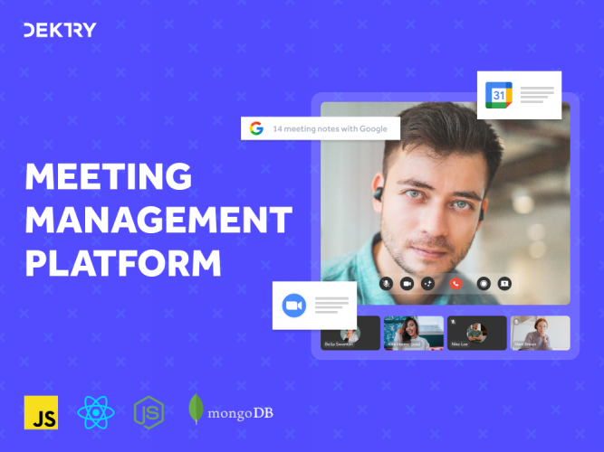 Meeting management platform screenshot 1