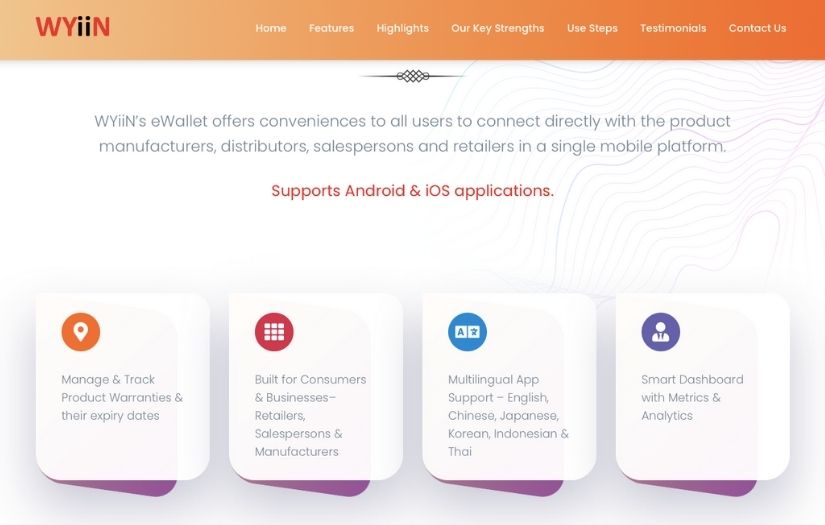 Wyiin E-Wallet screenshot 1