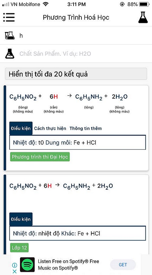 Dictionary of Chemical Equation screenshot 1