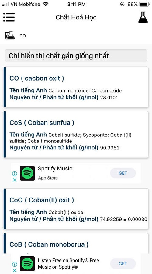 Dictionary of Chemical Equation screenshot 2