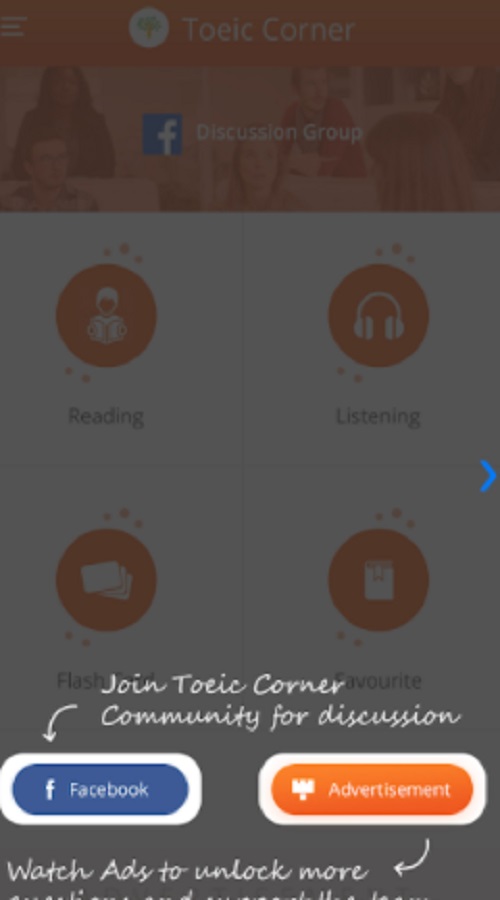 TOEIC Corner - English Learning Application screenshot 1