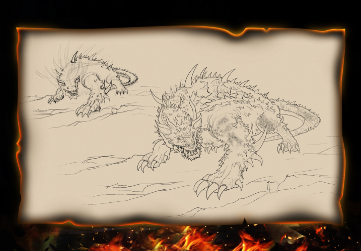 Scortchklaw - Creature Concepts Design, Digital Paint and Animation screenshot 2