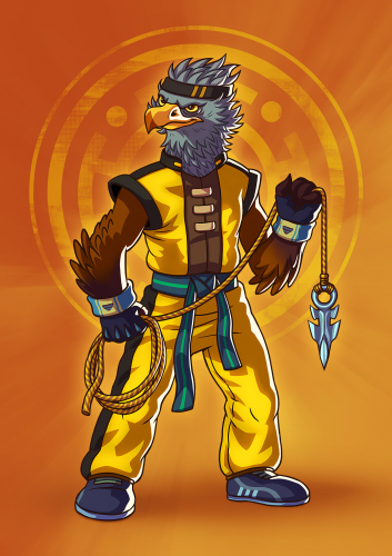 WingStriker Eagle Game Character Design screenshot 4