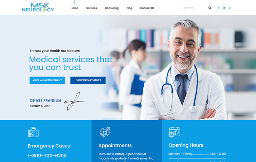 MSK Neurology - UI/UX Design screenshot 1