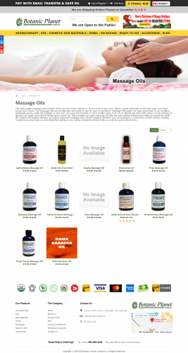 Create Ecommerce website for Essential Oils and Herbs in OpenCart screenshot 2