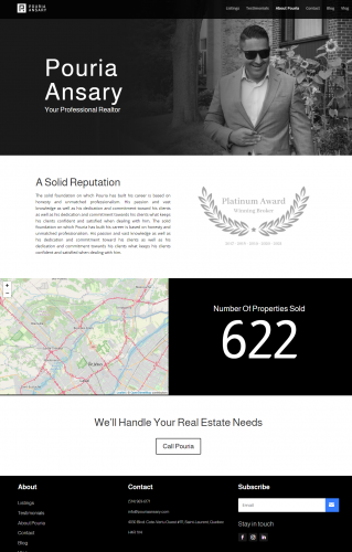 Create a WordPress Website Real Estate Broker Website screenshot 1