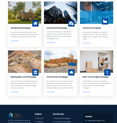Create a O2G Mortgage Sources website using Laravel screenshot 2