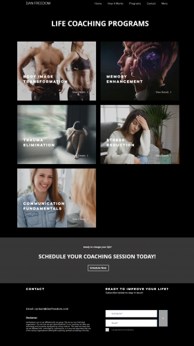 Create a Life Coaching website using WIX screenshot 2