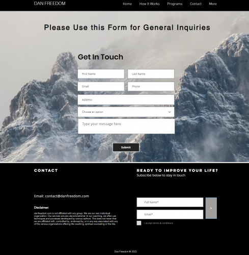 Create a Life Coaching website using WIX screenshot 1
