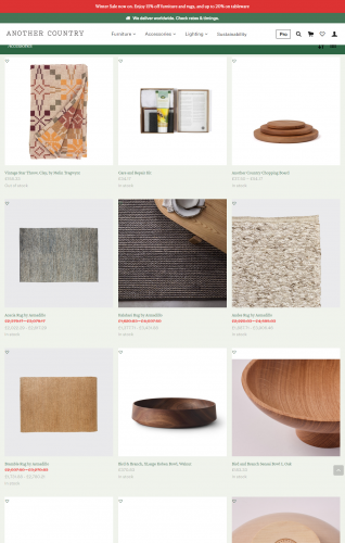 Create a WordPress website of wood furniture and home accessories screenshot 2