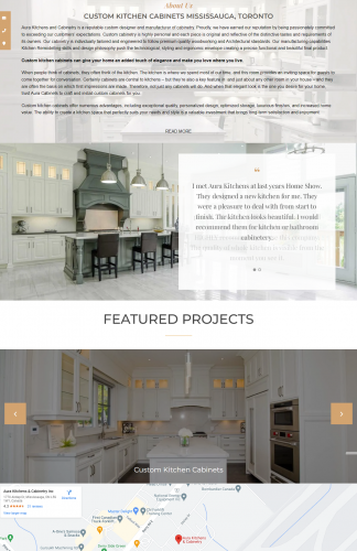 Design and Develop a woodworking and architectural website using WordPress screenshot 1
