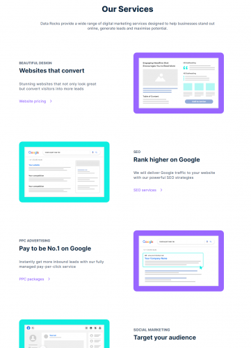 Create a marketing agency website using WordPress screenshot 1