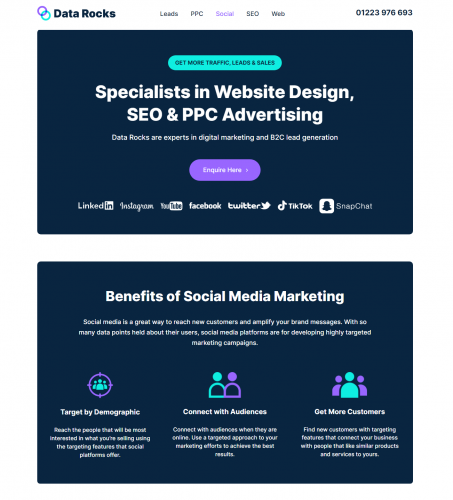 Create a marketing agency website using WordPress screenshot 2
